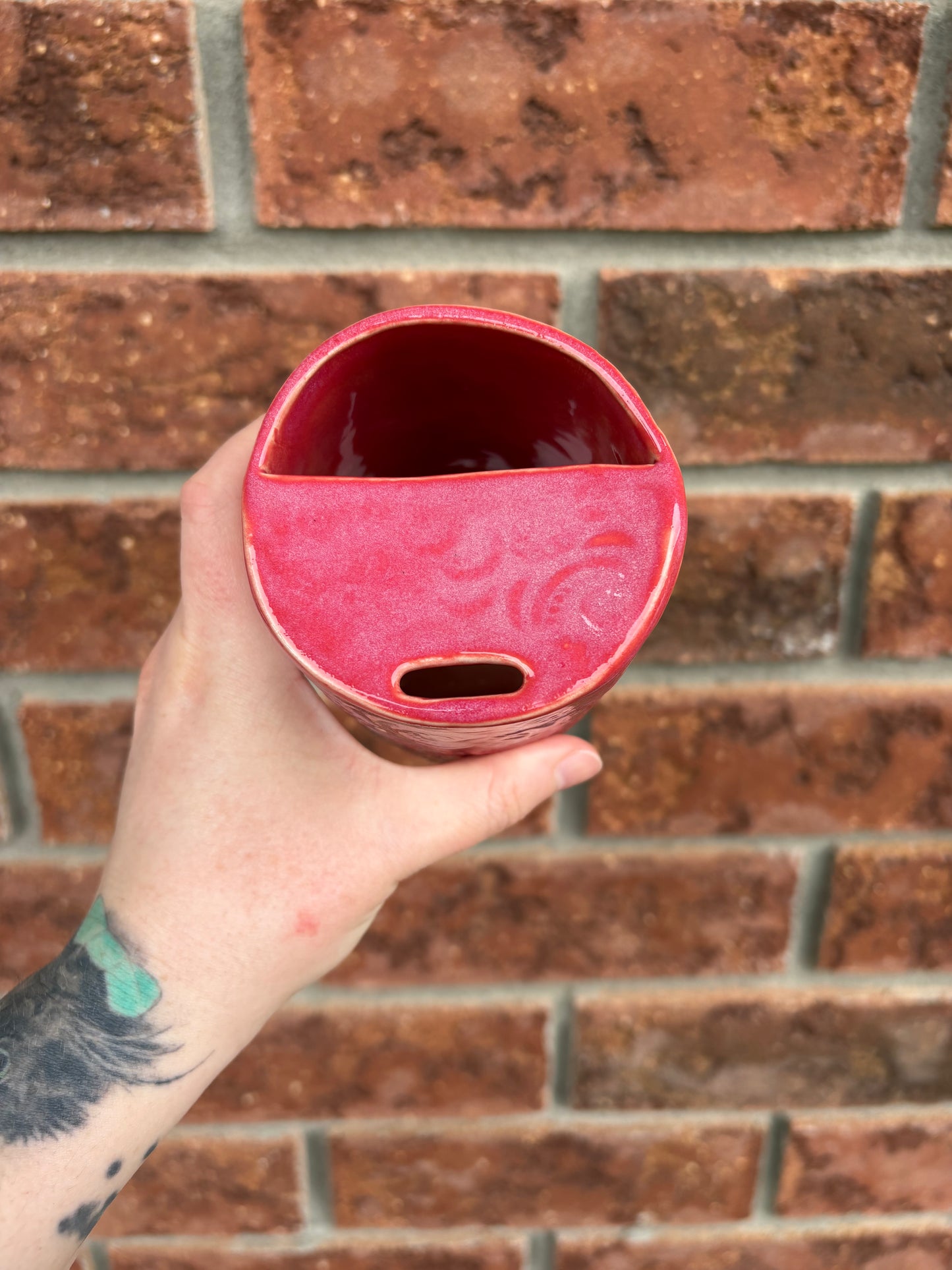 to-go cup raspberry - 12oz *discounted*