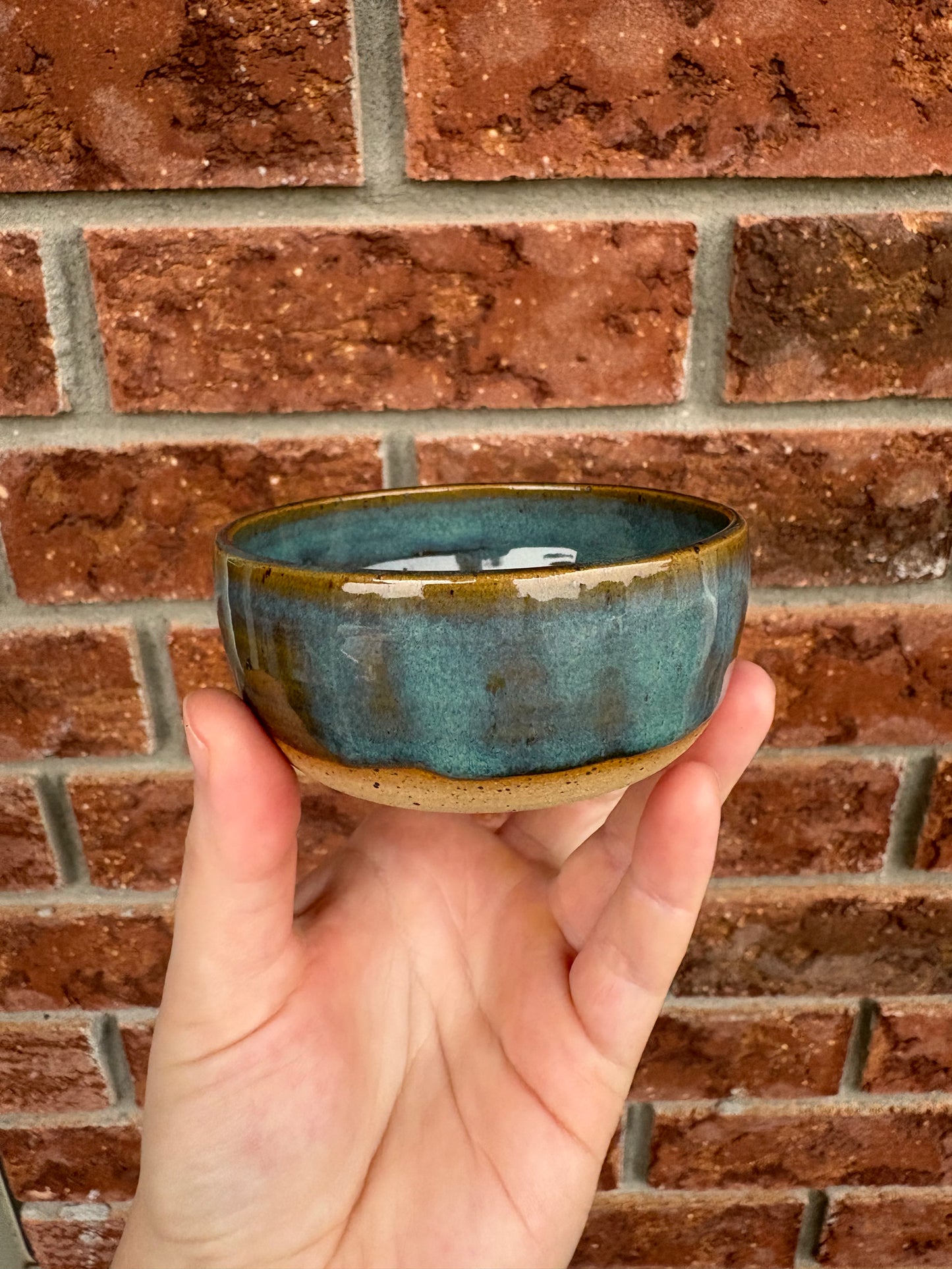 teal w/ swirl - smol bowl