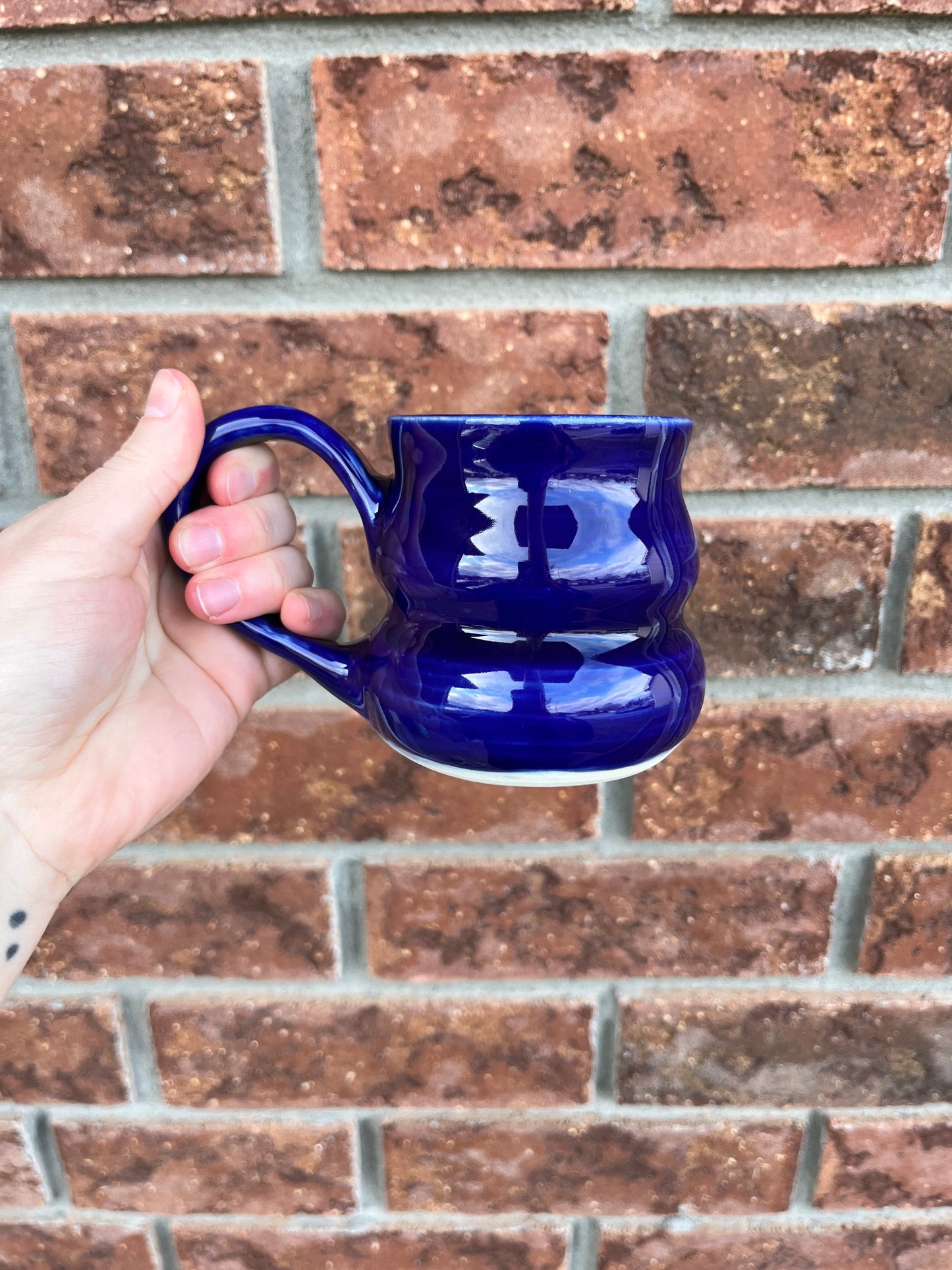 blue bubble mug - 10oz
