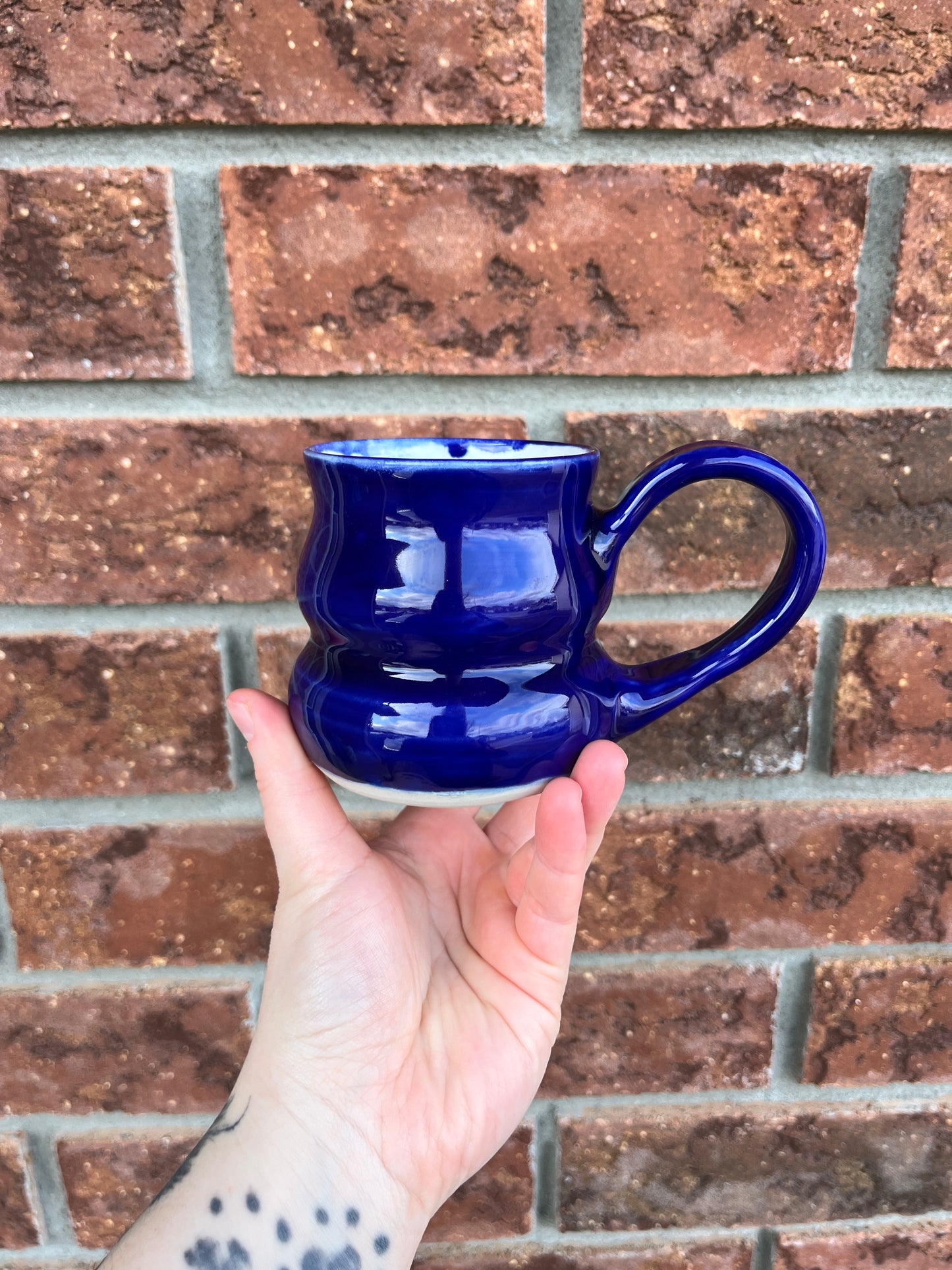 blue bubble mug - 10oz