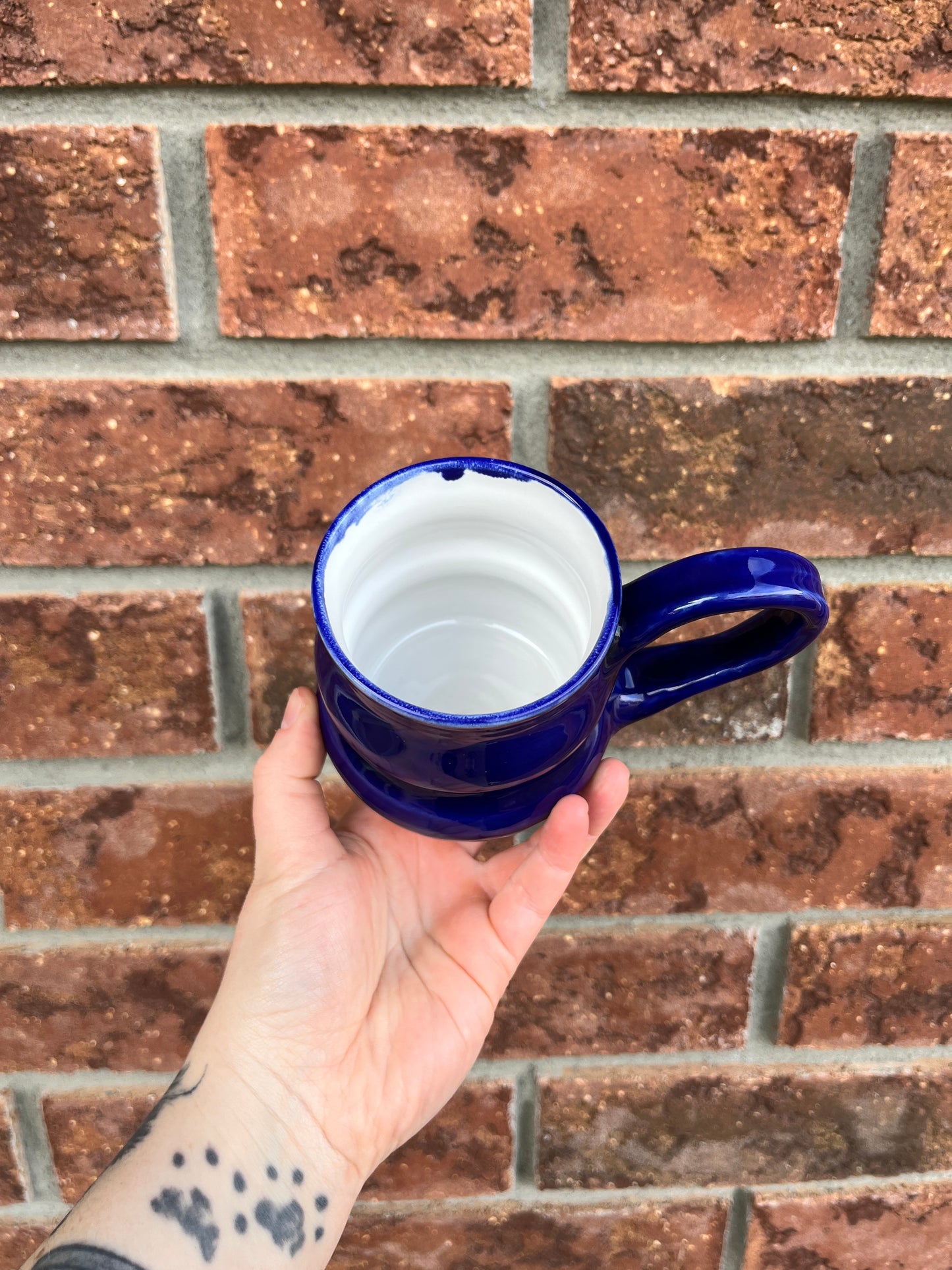blue bubble mug - 10oz