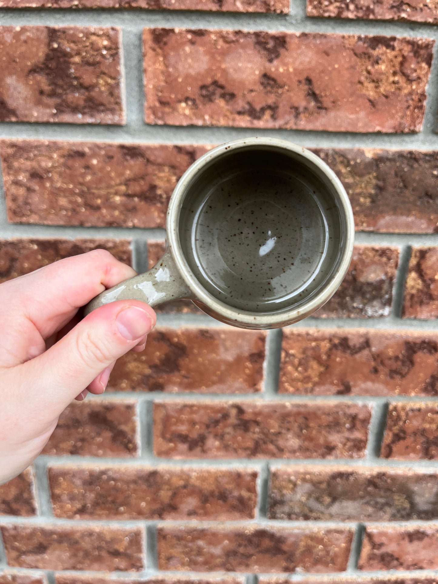 green clay mug - 10oz
