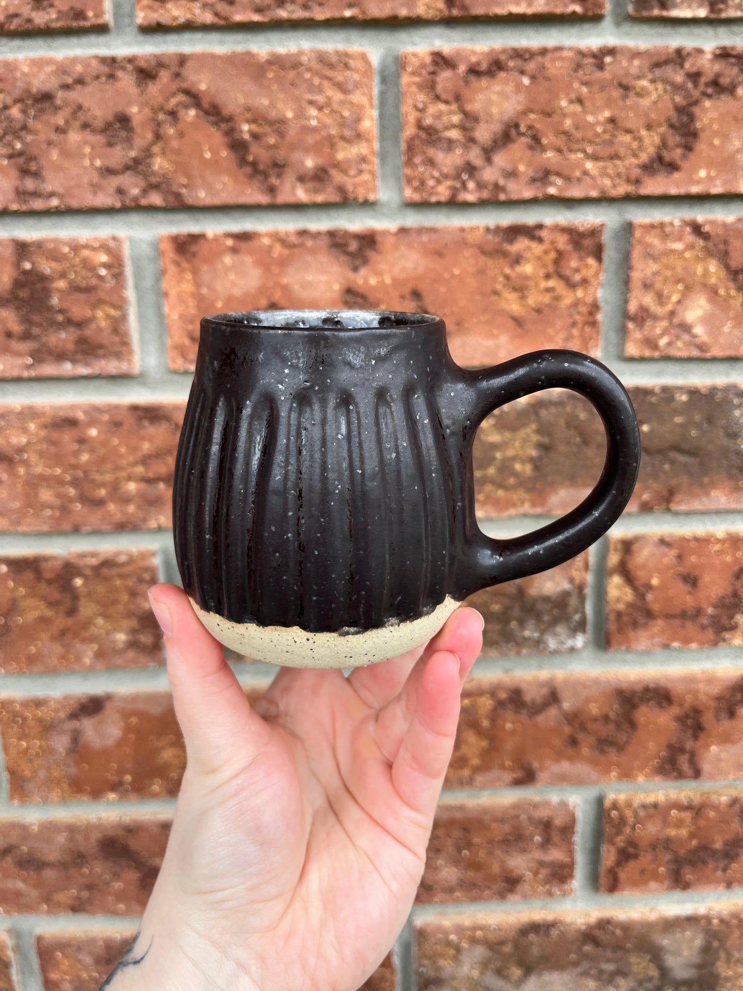 matte black small mug - 8oz