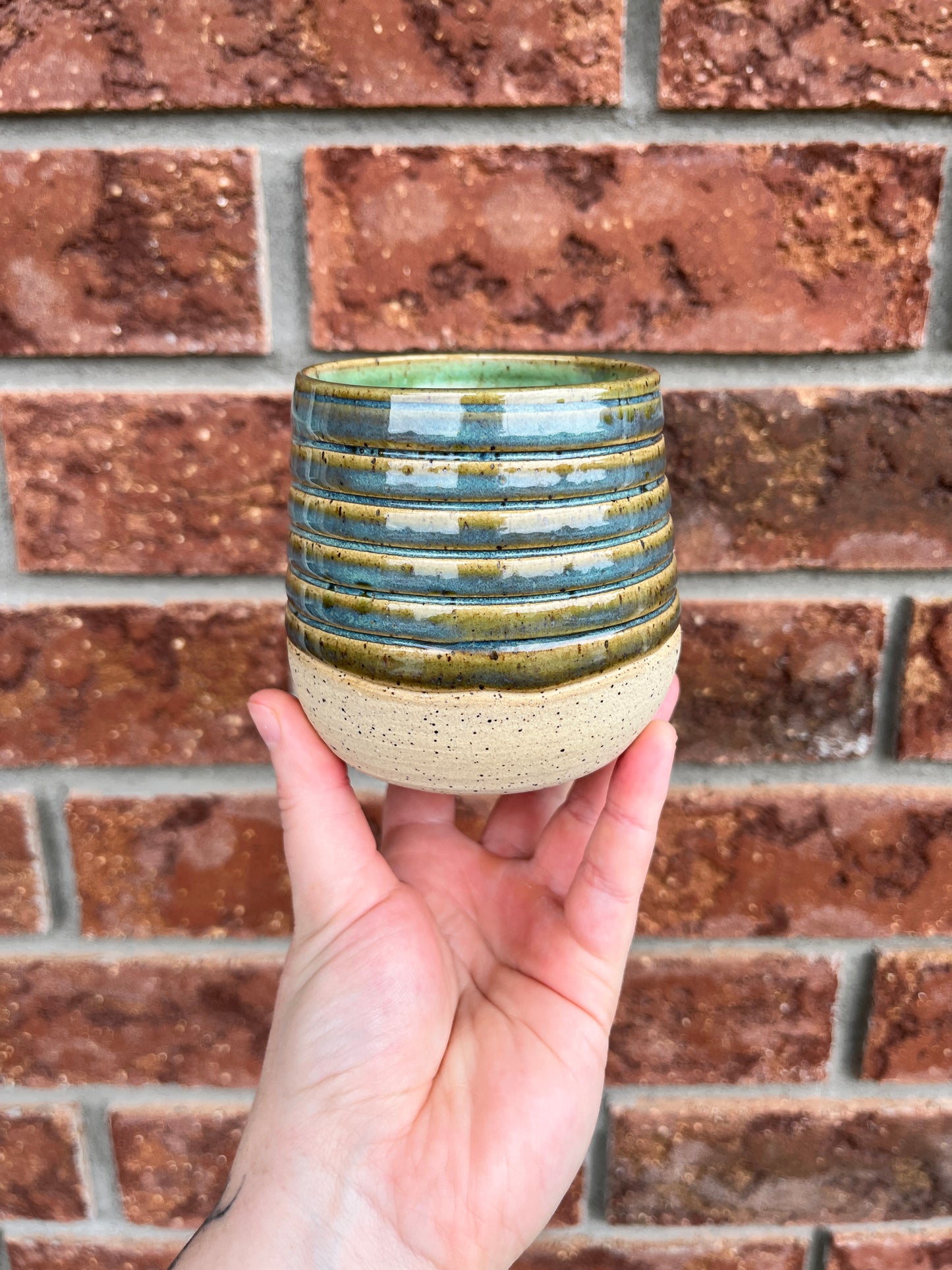 textured teal - 10oz