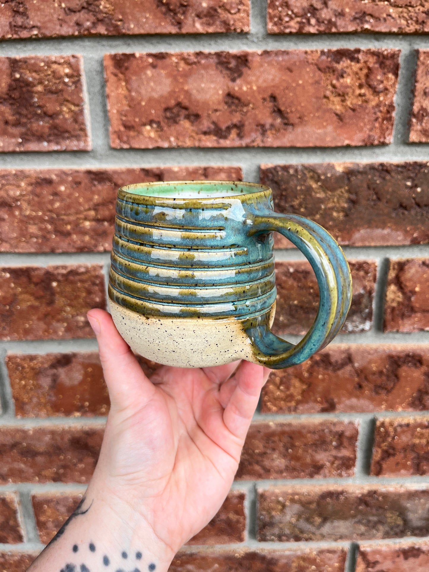 textured teal - 10oz