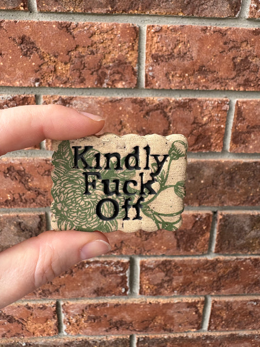 KFO magnet - green flowers