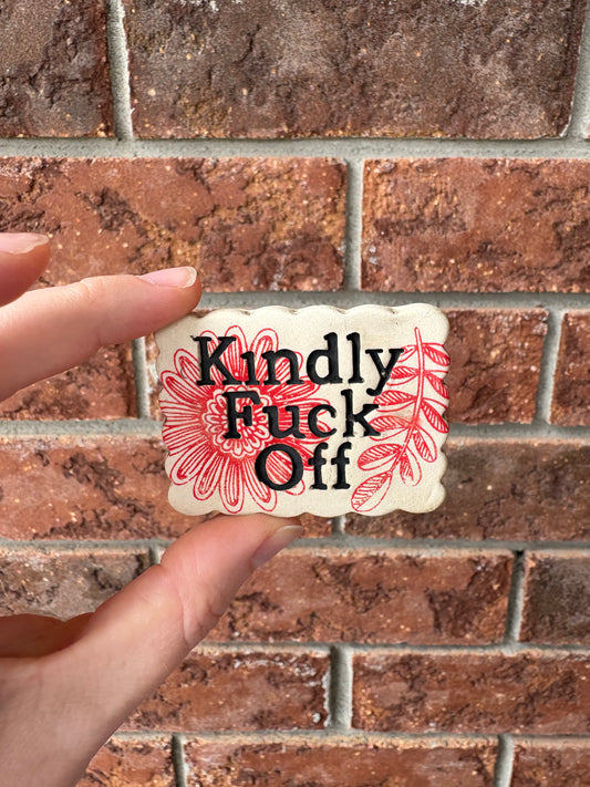 KFO magnet - red flower