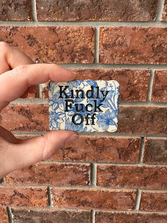 KFO magnet - blue floral 02