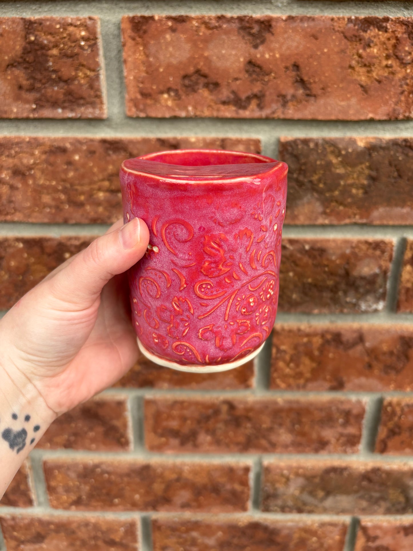 to-go cup raspberry - 12oz *discounted*