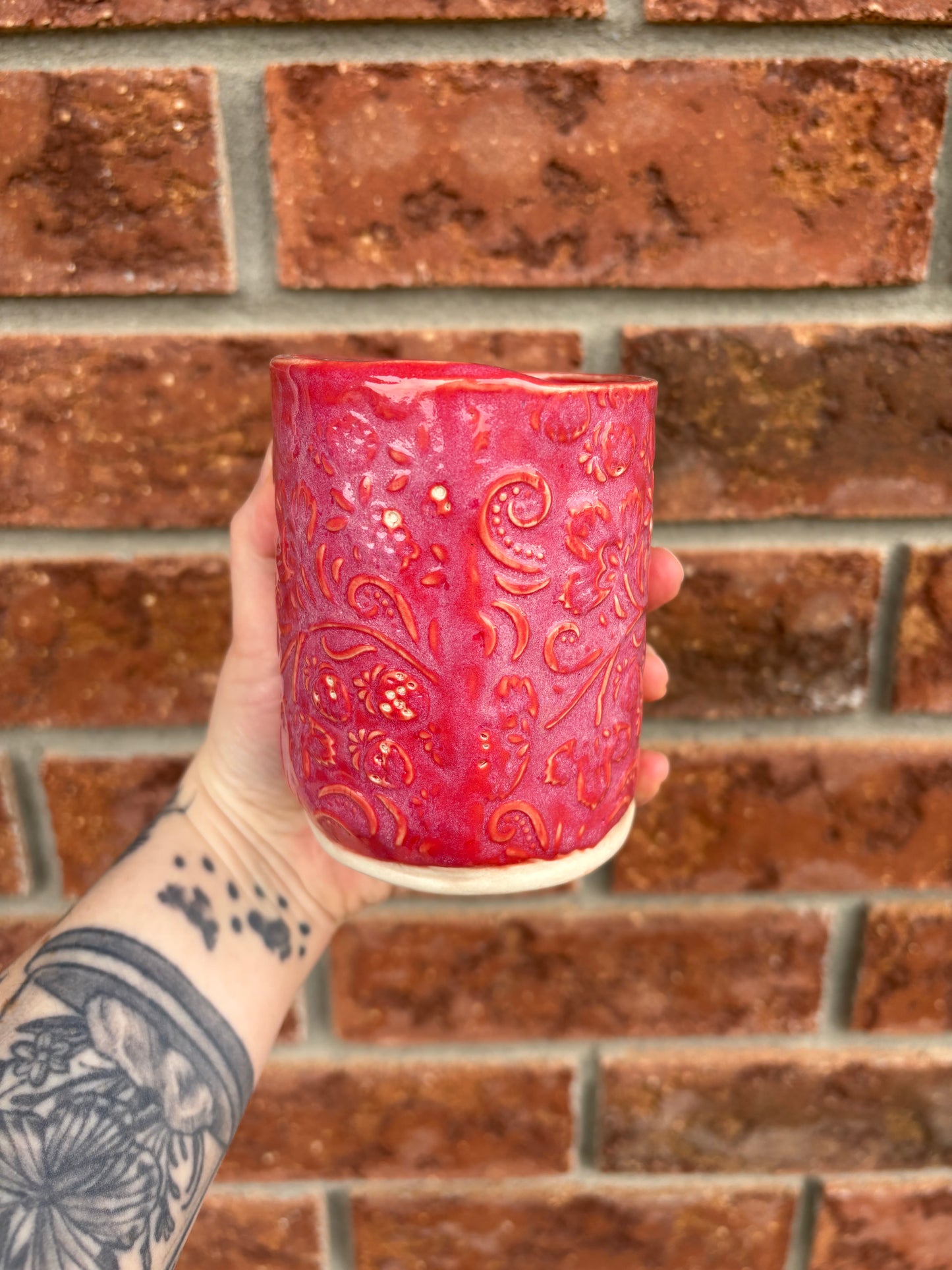 to-go cup raspberry - 12oz *discounted*