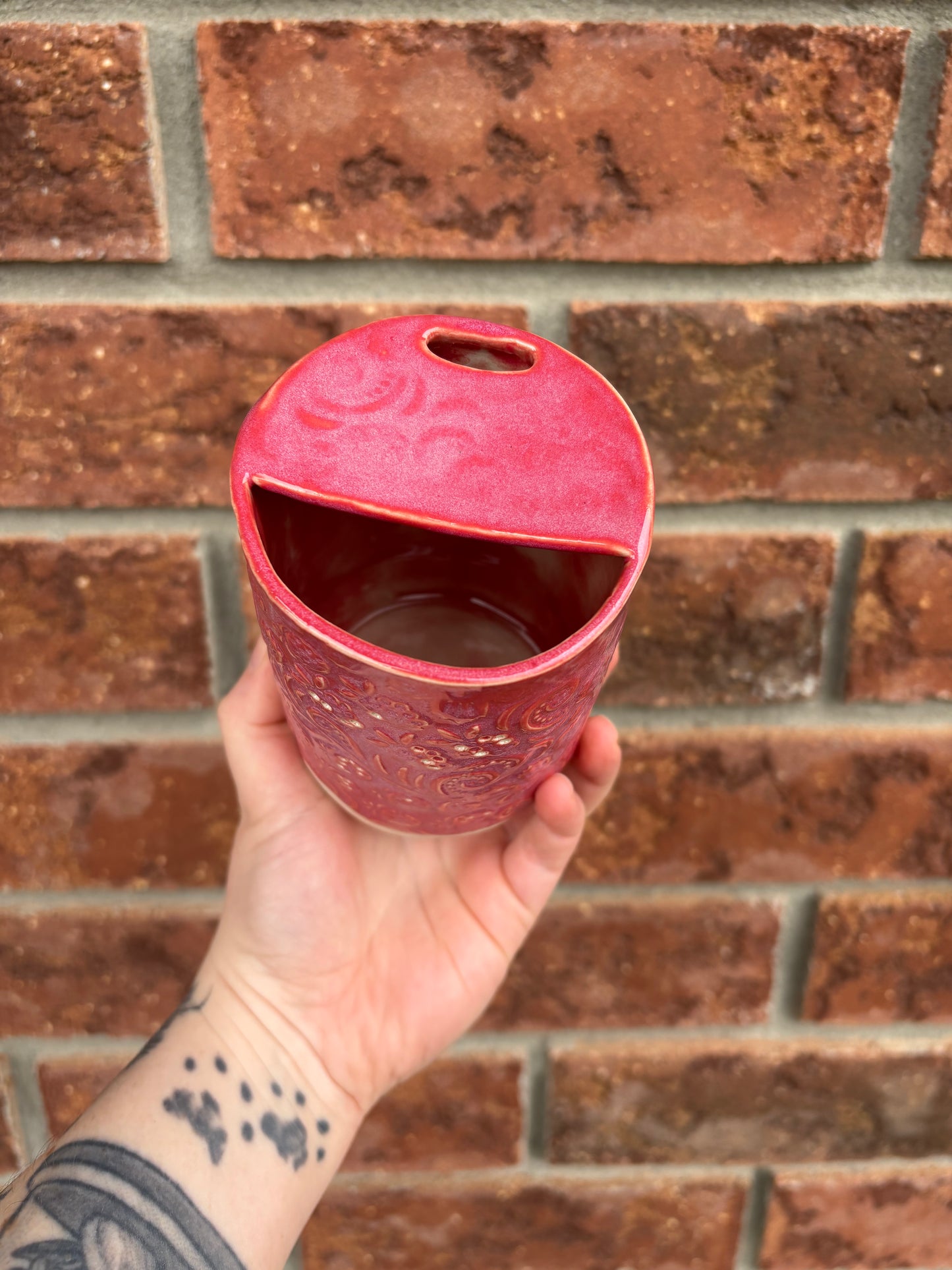 to-go cup raspberry - 12oz *discounted*