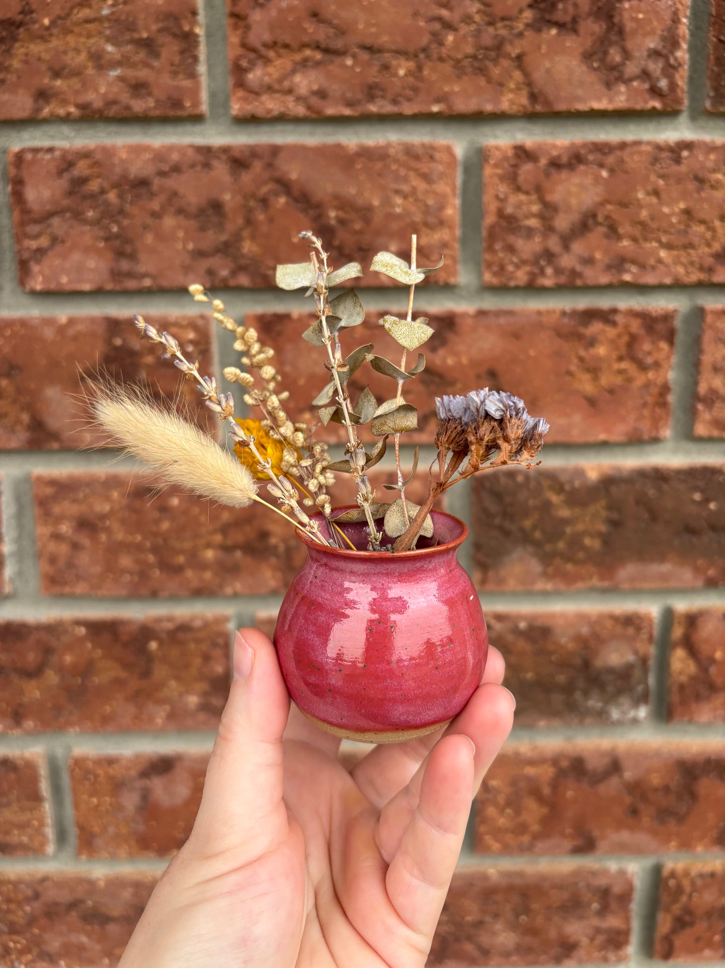 raspberry - wee vase