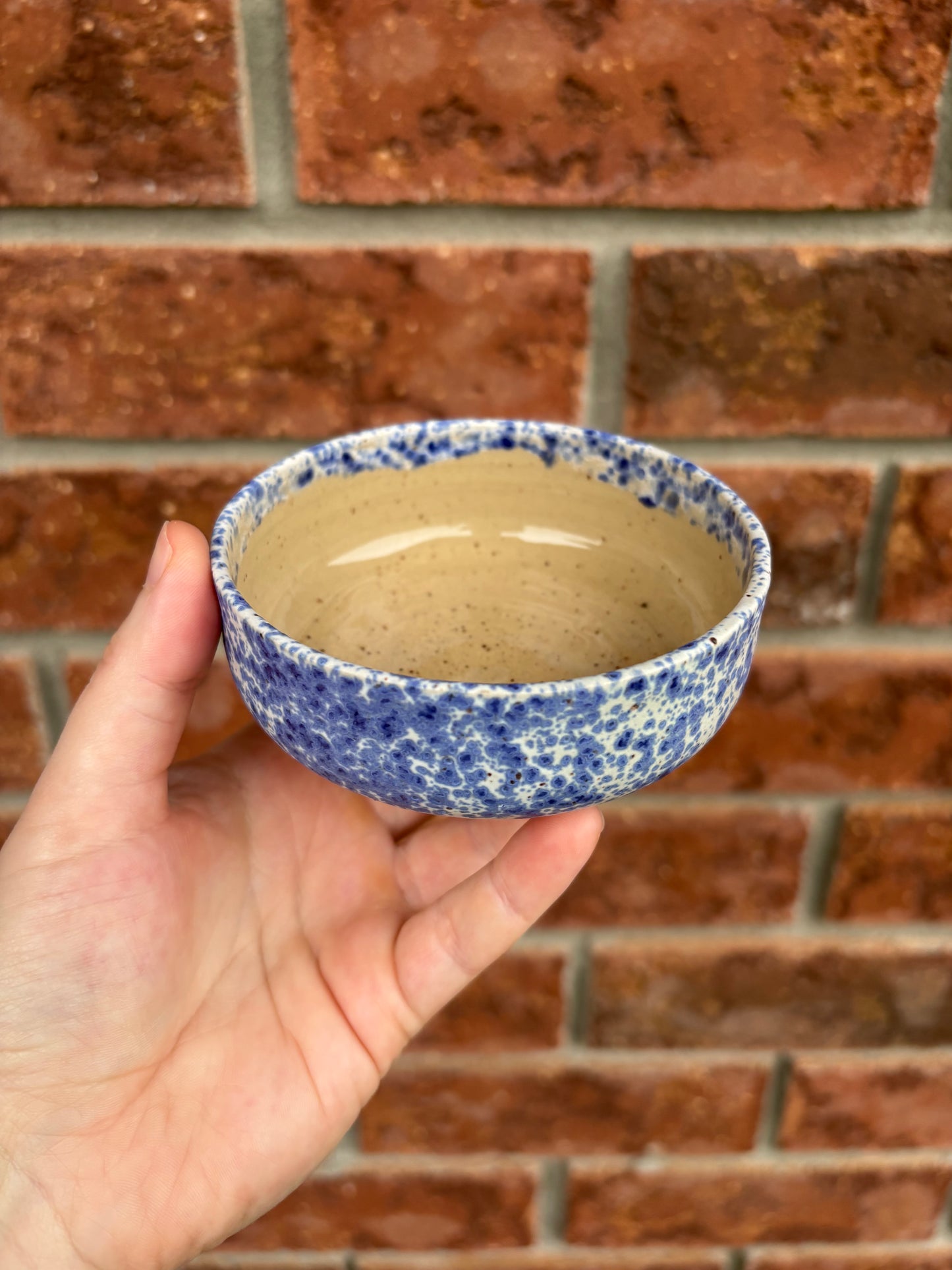 speckled blue smol bowl