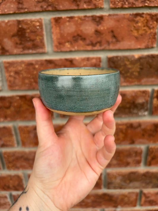 satin teal- smol bowl