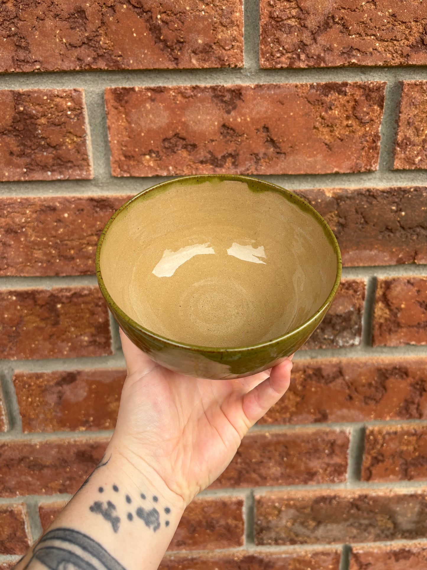 olive green - bowl