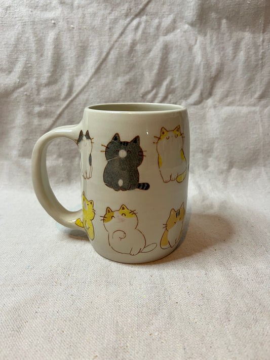 F&F mug: cartoon kitties (14oz)