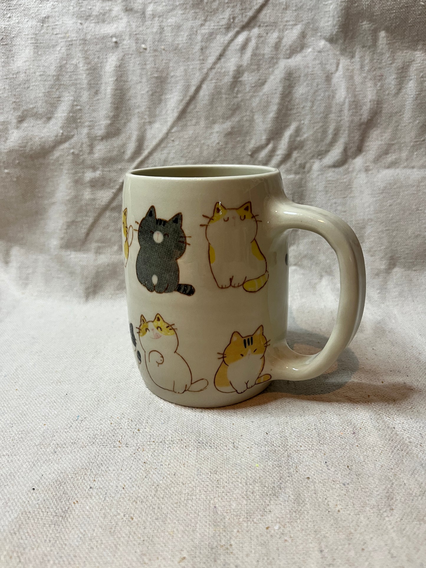 F&F mug: cartoon kitties (14oz)