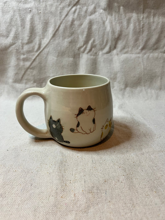 F&F mug: cartoon kitties (10oz)