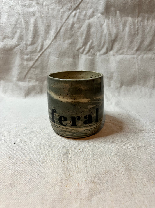 F&F cup: feral marbled cup (8oz)