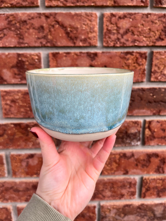 blue bowl